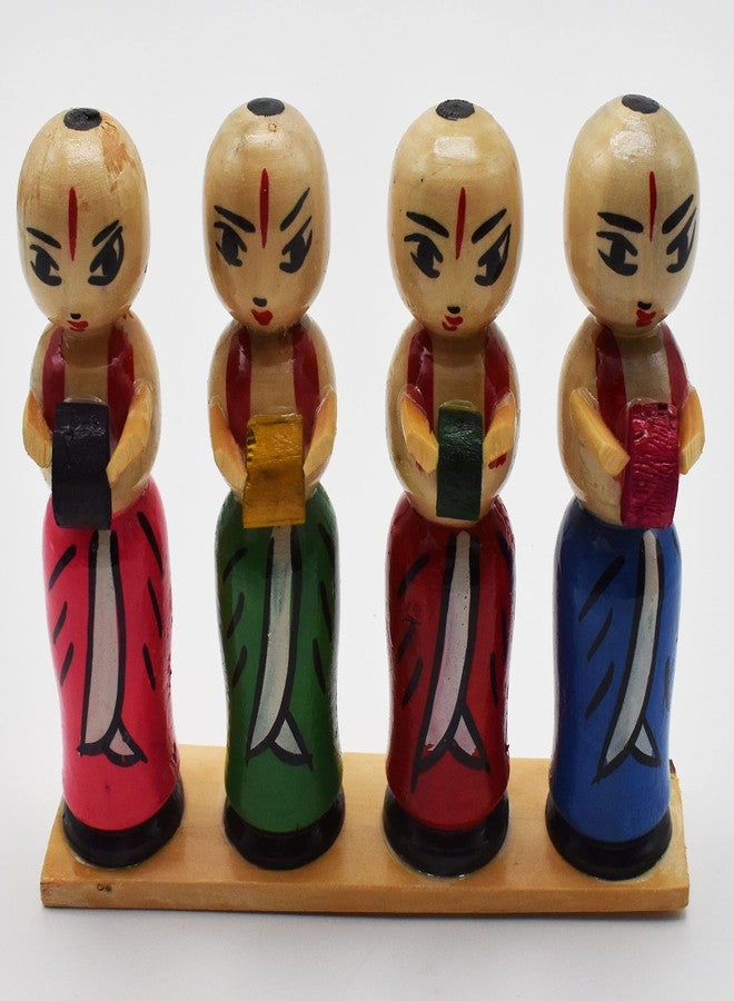 justhandmade Wooden Musical Band Set | Golu Bommai | Home Decor Showpiece | Gift (JHMMBS101) - Image 1